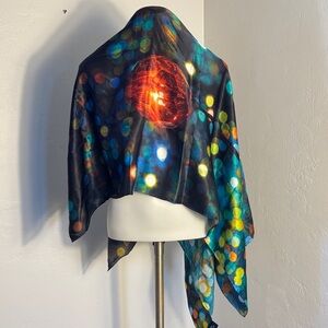 Yayoi Kusama x The Broad 100% Silk Scarf – 44x44 – NWOT